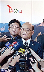 蘇貞昌今出訪  將會美官員及國會領袖