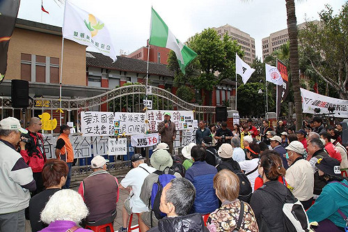 要立院開放廣場  蔡丁貴：下次開推土機來