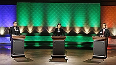 總統辯論  宋左批綠貪腐右轟藍無能