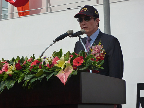 主持雙艦成軍典禮  馬英九：並非炫耀武力