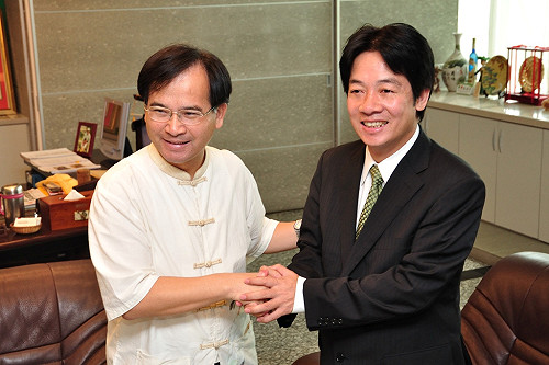 尋指導棋  賴清德向蘇煥智取經