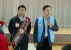 現任挺前任 楊永明替江啟臣站台