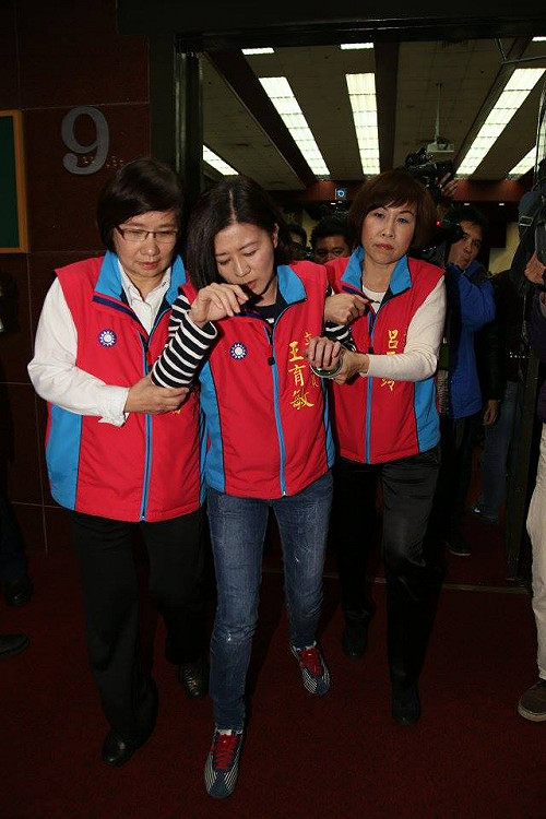 服貿衝突又一波  立委推擠受傷