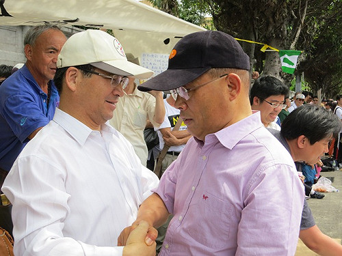 凱道嗆馬 民進黨4參選人都來致意