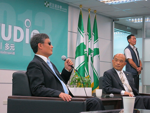 拜會民進黨  陳光誠：獨在台灣已過時了