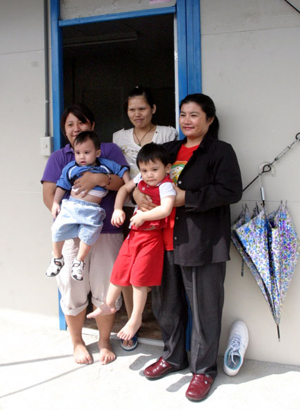 阿里山首批組合屋落成  原住民祈福入住