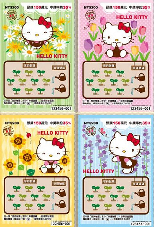 卡哇吚「Hello Kitty」刮刮樂又來嘍 頭獎獎金150萬元