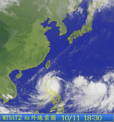 雙颱形成  氣象局：對台灣沒有直接影響