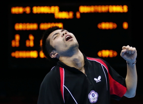 台灣桌球王  莊智淵勇闖奧運男單4強
