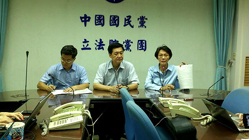 藍黨團拜會  江揆允負擔災害準備金不足額