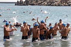 感謝臺灣賑災  日泳士渡黑潮今抵台