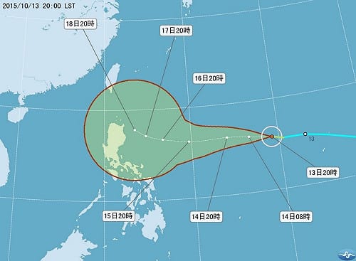 輕颱巨爵形成 不排除影響台灣