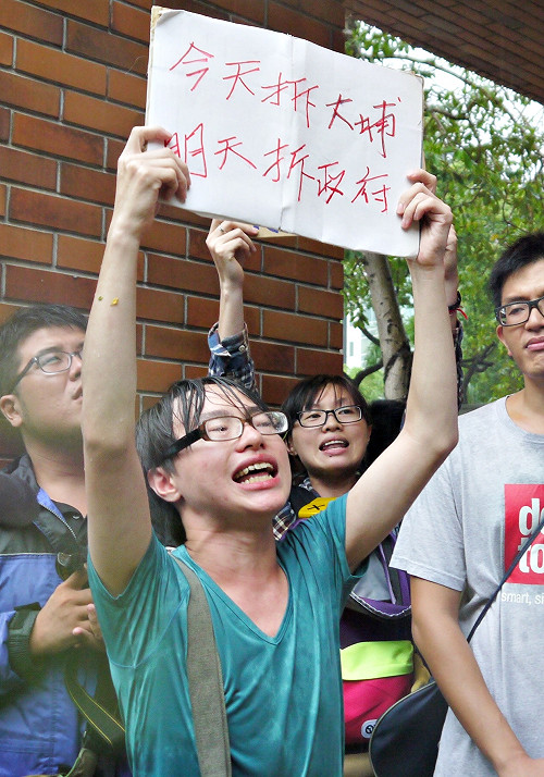 談服貿又被大埔聲援者嗆  江揆未回應