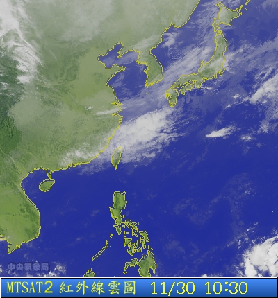 鋒面報到  雲林以北有大雨發生