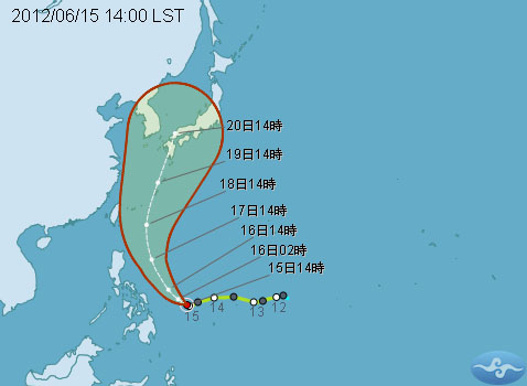 谷超撲台機率低  嚴防豪大雨