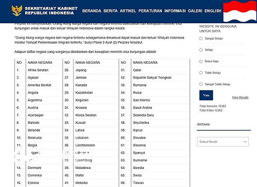 到印尼遊玩即起「免簽」 每人可省1200元