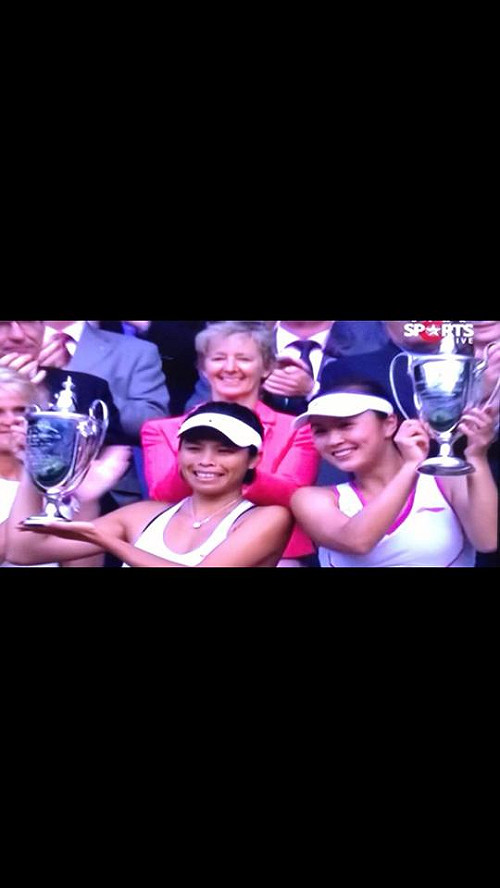 溫網女雙奪冠  謝淑薇：總統賀電「我心領了」