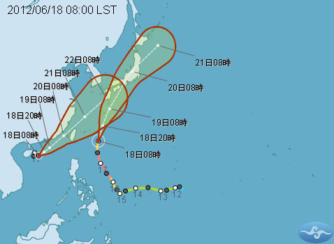 輕颱泰利逼近  中南部防超大豪雨