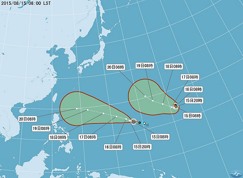 天鵝、閃電雙颱形成 最快21日影響台灣