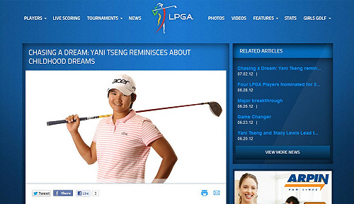 13歲少女逐夢 雅妮情繫美國公開賽