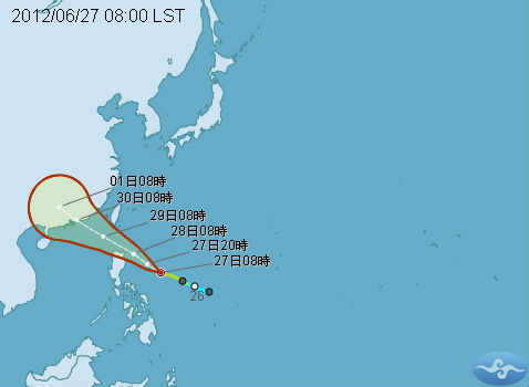 輕颱杜蘇芮  最快28日下午影響台灣