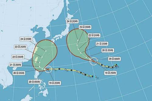 天鵝恐轉強颱 最快20日中午發海警