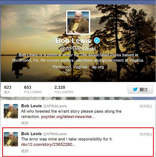 誤報影響選情  美記者被炒惹議