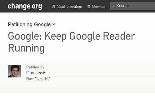 Google Reader將關  網友連署慰留
