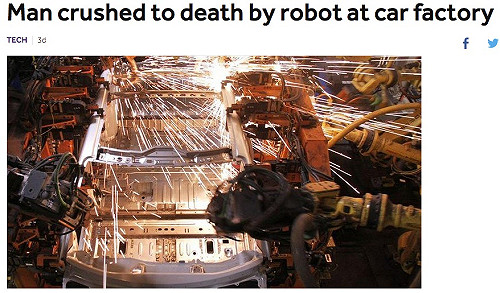 福斯工廠機器人「殺人」 專家：一罕見事故