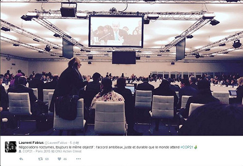 氣候峰會倒數計時  法：協議極近終點線