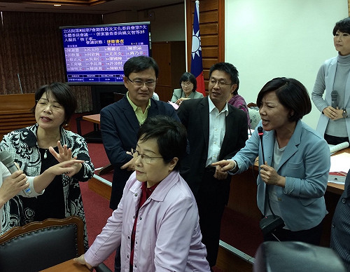 立院審「逃命圈公投」條款 藍綠爆衝突