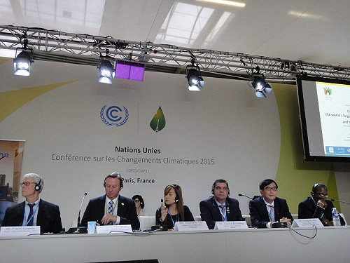 高市2020年溫室氣體減20％ 吳宏謀巴黎發聲