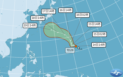 「杜鵑颱風」強度上看中颱！週末移動日本南方 未來一週天氣一圖看