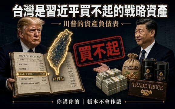 童文薰觀點》川普的資產負債表上，台灣是習近平買不起的戰略資產