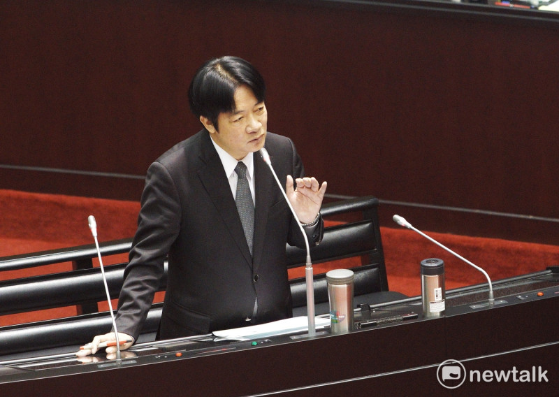 行政院長賴清德在立法院備詢。   圖：張良一/攝