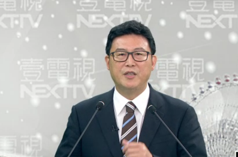 民進黨2018台北市長參選人姚文智參加電視政見發表會。   圖：翻攝壹電視直播