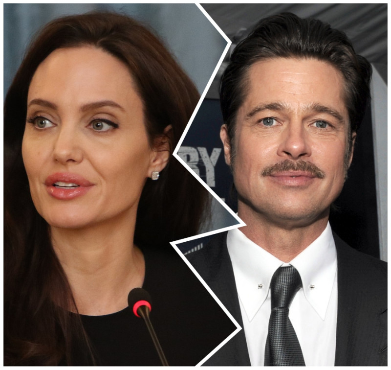 曾經恩愛美滿的「布裘」夫婦——好萊塢女星安潔莉娜裘莉（Angelina Jolie）與布萊德彼特（Brad Pitt）兩人在2016年勞燕分飛，申請離婚。   圖：新頭殼/合成