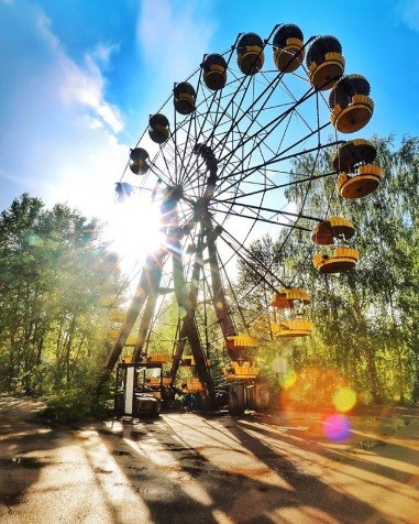 汙染區Pripyat amusement park現況。