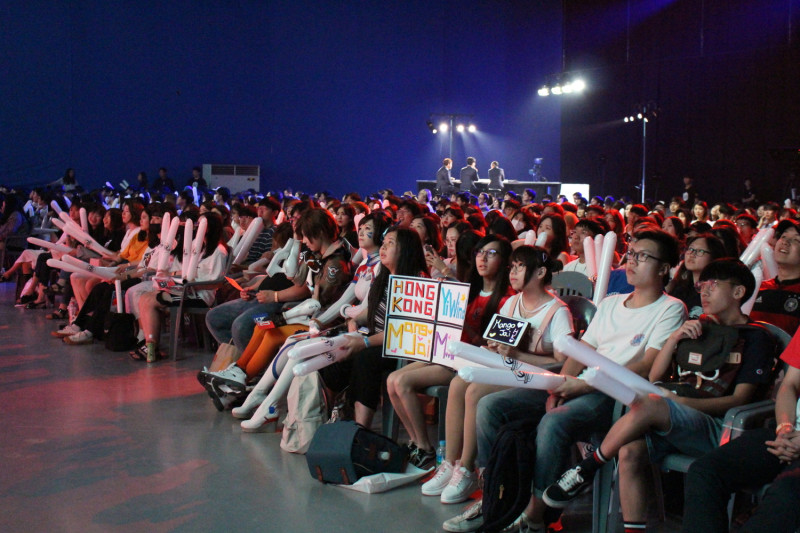 滿場觀眾為韓國隊加油。