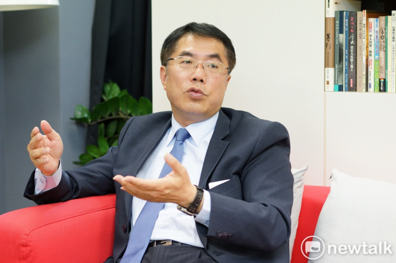 民進黨台南市長參選人黃偉哲專訪。   圖：張良一/攝