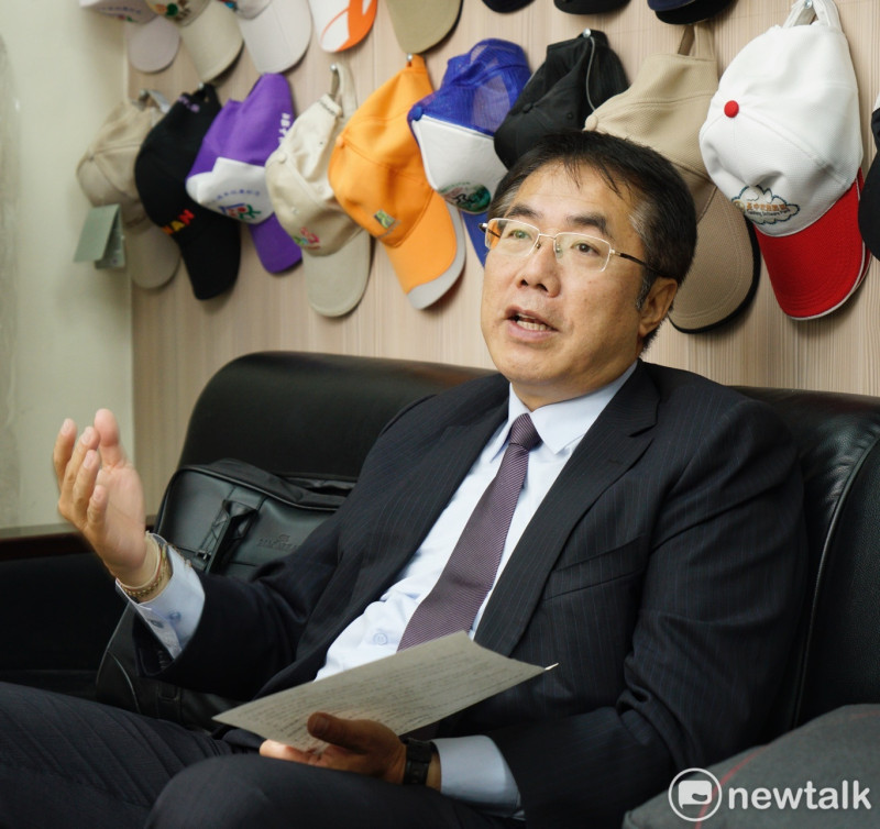 台南市長當選人黃偉哲：民進黨推正、副議長人選，若需要我協調，我會出面協調。   圖：張良一/攝