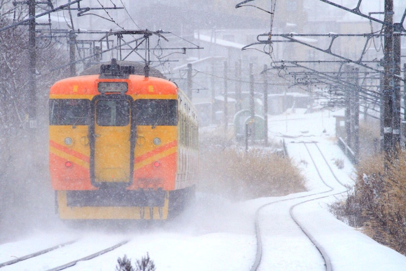8日起，台鐵將推出一列彩繪日本信濃鐵道115系列車塗裝的EMU500型電聯車。   圖：台灣鐵路局/提供