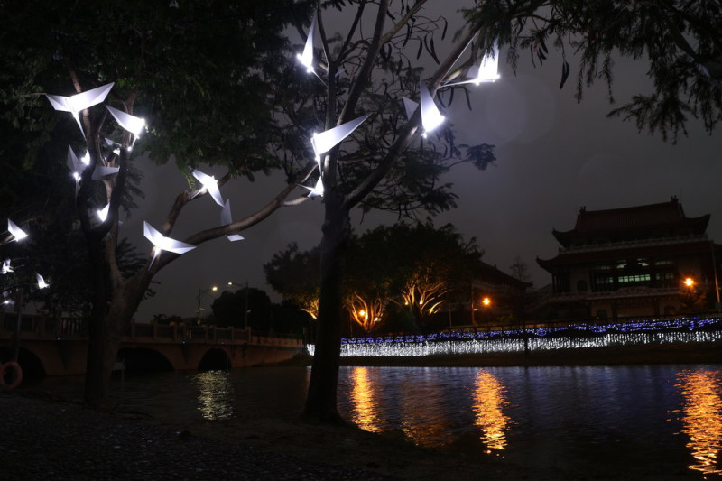 月津港燈節「隨光飛翔」   圖：台南市政府/提供