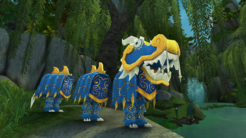 受到玩家喜愛的龍頭裝扮、龍身裝扮及龍尾裝扮推出藍色。