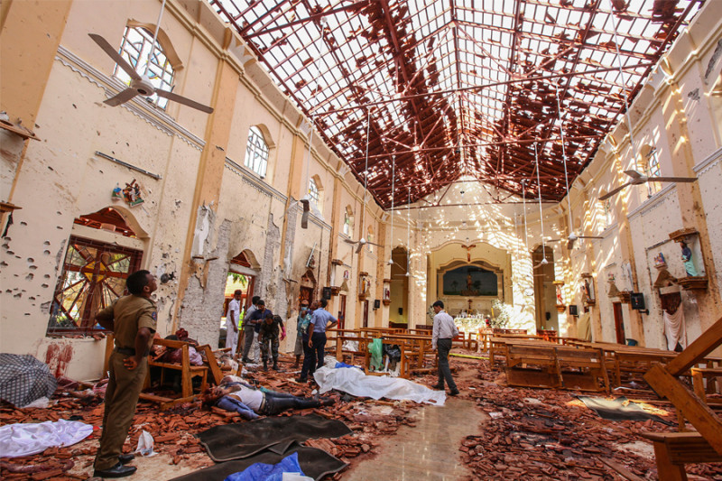 斯里蘭卡昨(21)日發生8起連環爆炸案，造成290人傷亡。   圖：美聯社／達志影像