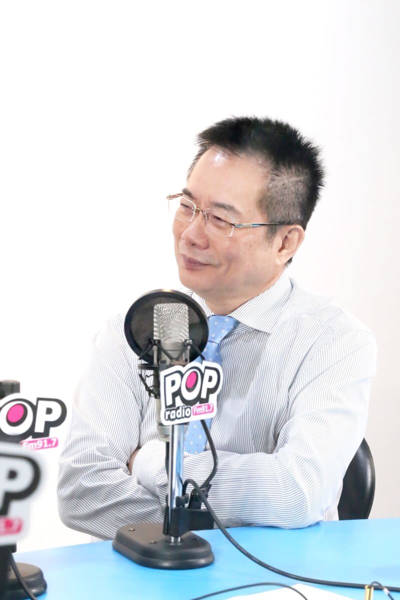 蔡正元今(26)日在《POP搶先爆》說爆料韓國瑜拿4千萬是有根據的。   圖：POP Radio／提供