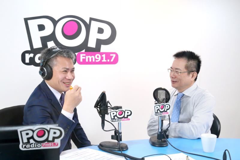 蔡正元今(26)日上《POP搶先爆》指出爆料韓國瑜拿4千萬是有根據的。   圖：POP Radio/提供