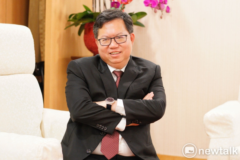 桃園市長鄭文燦接受新頭殼專訪。   圖：張良一/攝