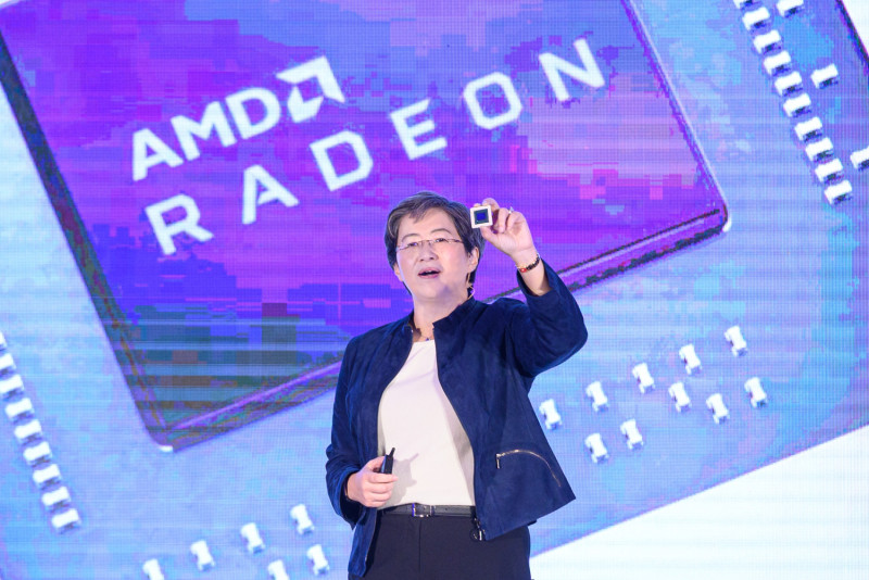 AMD揭示7奈米製程Radeon RX 5700系列遊戲顯示卡。圖：提供AMD提供