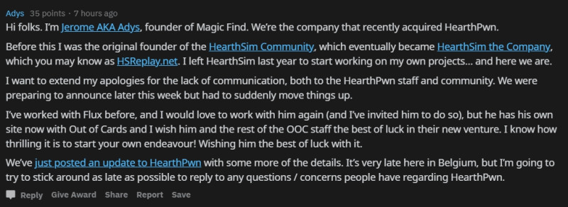 Magic Find創辦人Adys親自跳出來回應。